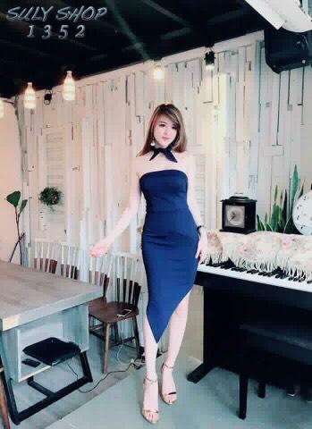 ( HÌNH THẬT) ĐẦM BODY THẮT NƠ CỔ HÀNG THIẾT KÊ CAO CẤP X79 MẪU MỚI NHẤT 2019