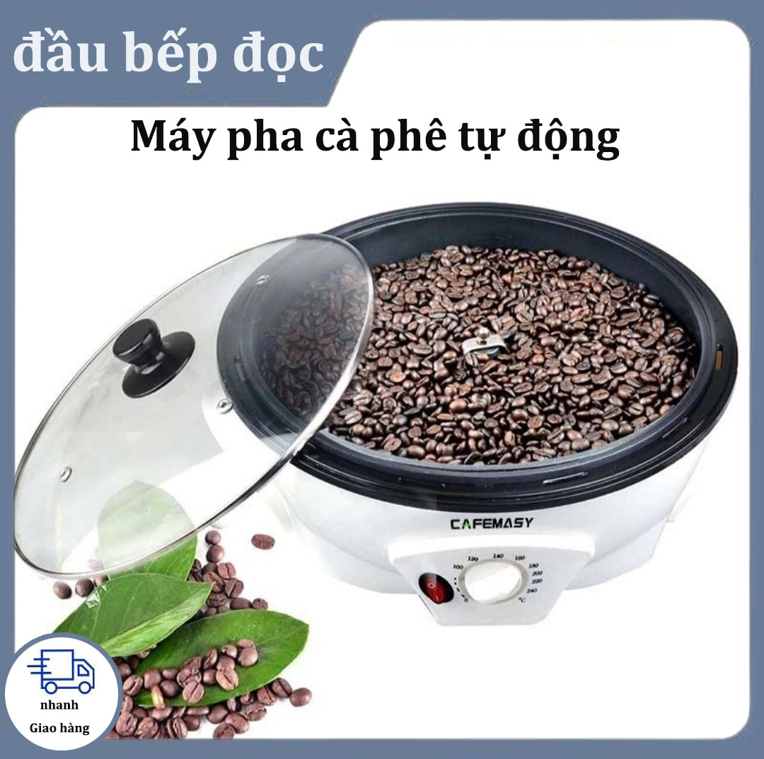 Máy rang cà phê đa năng, Máy rang cafe mini điện tự động, Nồi Rang Ngũ Cốc Mini Tại Nhà Không Sợ Bị Cháy, Sản Phẩm Cách Nhiệt