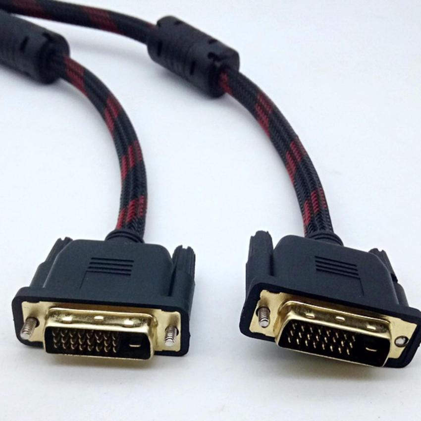 [HCM]Dây cáp bọc lưới 2 đầu DVI (24+1) 1m5 Dây 2 đầu DVI