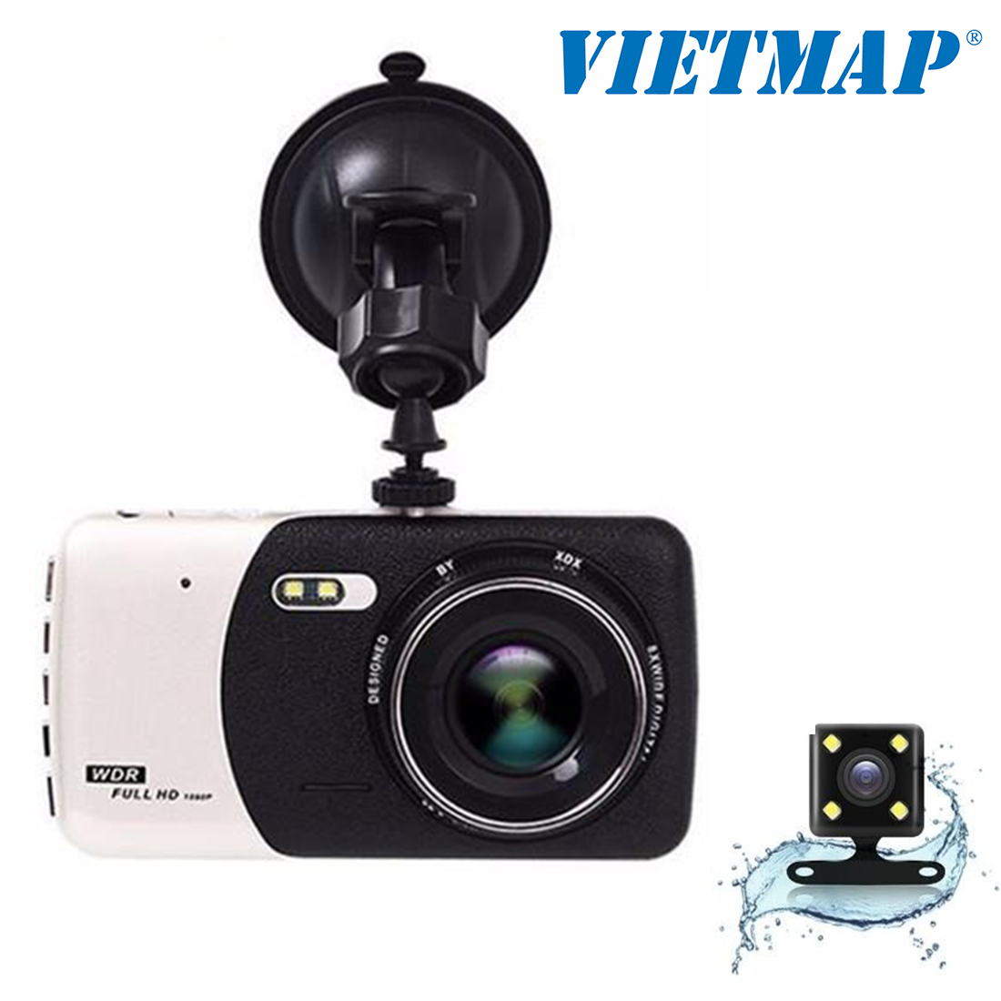 Camera Hành Trình X005 PLUS 1080P Full HD- Màn Hình IPS 4 Inch, Góc Rộng 170 Độ, Hai Kênh Trước Và Sau, Có Đèn LED Tầm Nhìn Ban Đêm, cảm Biến G, Phát Hiện Chuyển Động, Ghi Vòng Lặp- Bảo hành 1 năm