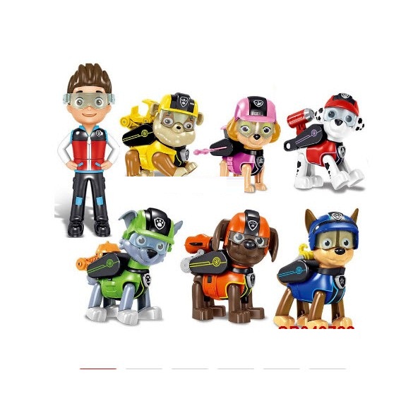 Bộ Đồ Chơi Đội Chó Cứu Hộ Gồm 6 Con + 1T Rider