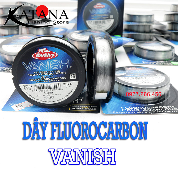 [HCM]Dây FLUOROCARBON BERKLEY VANISH - Làm Leader thẻo câu đài