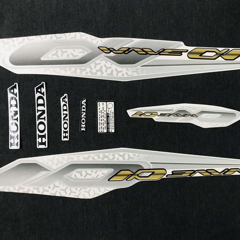 [CHUYÊN TEM] TEM DÁN XE WAVE ANPHA MẪU 2019 3 LỚP CAO CẤP NHƯ ZIN (MÀU XANH LỤC NHẠT)