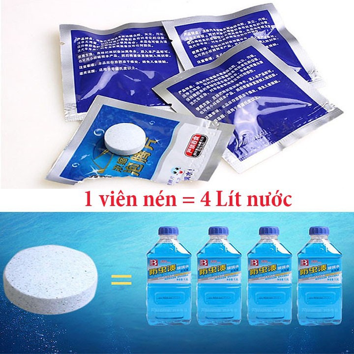 [5 VIÊN ] viên nén rửa kính - viên rửa kính siêu sạch .