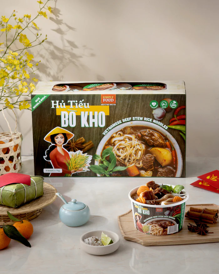 Hủ tiếu Bò Kho Đặc Sản Ăn Liền - Vietnamese beef stew rice noodles