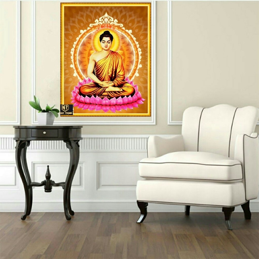 Tranh đính đá phật thích ca mâu ni vs482 kt80×60 cm