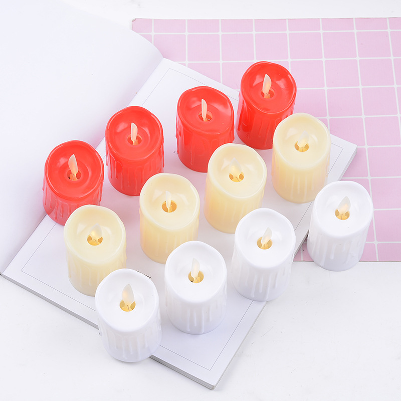nến điện tử mini giọt nước ngọn lắc lư (5x11cm)