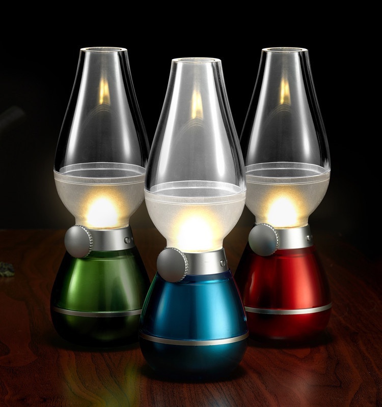 [HCM]Đèn Dầu Led Cảm Ứng Thổi Bật Tắt Sạc Điện Cao Cấp