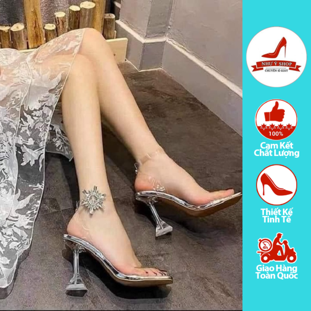 Giày cao gót 9 phân phong cách hàn quốc thiết kế sang trọng, tinh tế dành cho nữ
