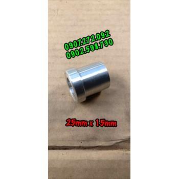 [HCM]tiêu tiện nhôm bóng giảm thanh 25mm x 15mm gắn pô lon ORBR KKPS