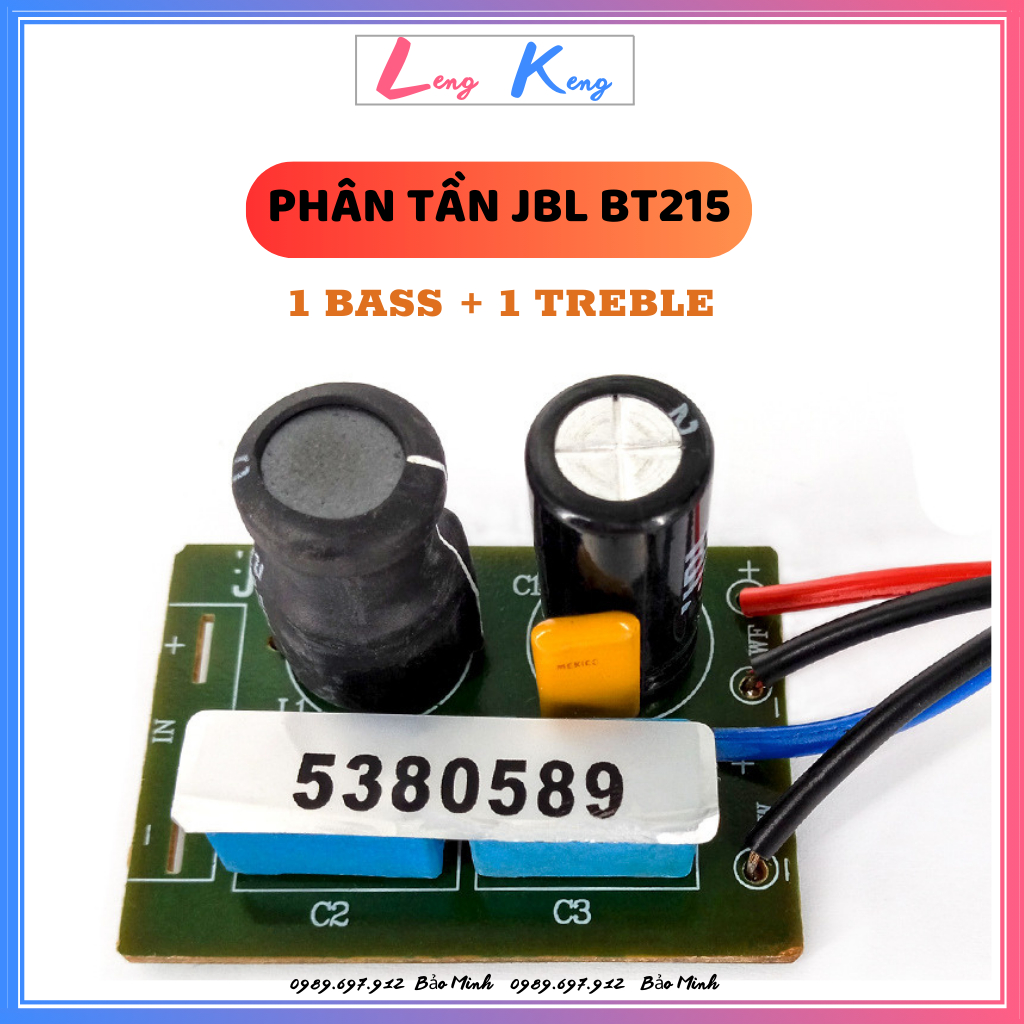 [Giá 1 mạch] Phân tần 2 đường tiếng JBL BT215 nhập khẩu cao cấp dùng cho loa kéo hoặc thùng loa cỡ nhỏ bass 20 đổ lại