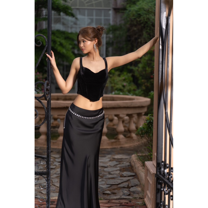 Áo elys corset - áo thiết kế - áo nhung - áo hai dây 🌹🌹