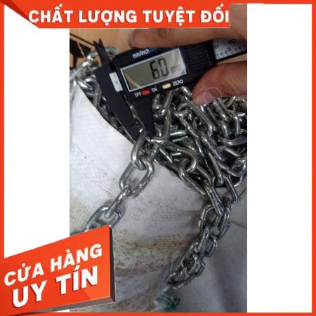 1m Dây xích sắt mạ kẽm dày 6li chắc chắn,dây xích