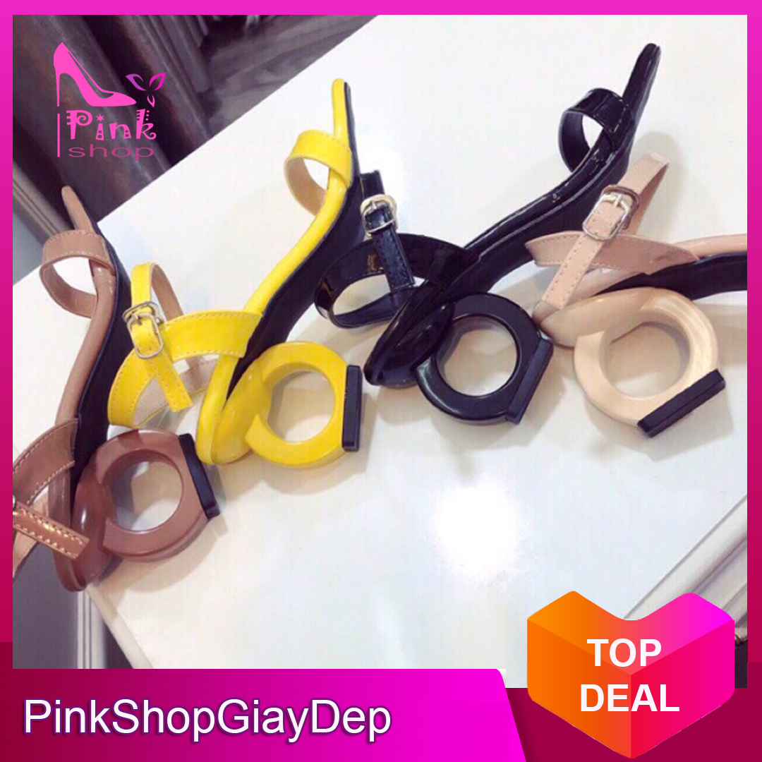 Giày nữ, giày cao gót nữ 5 phân, giày sandal cao gót mẫu mới PinkShopGiayDep