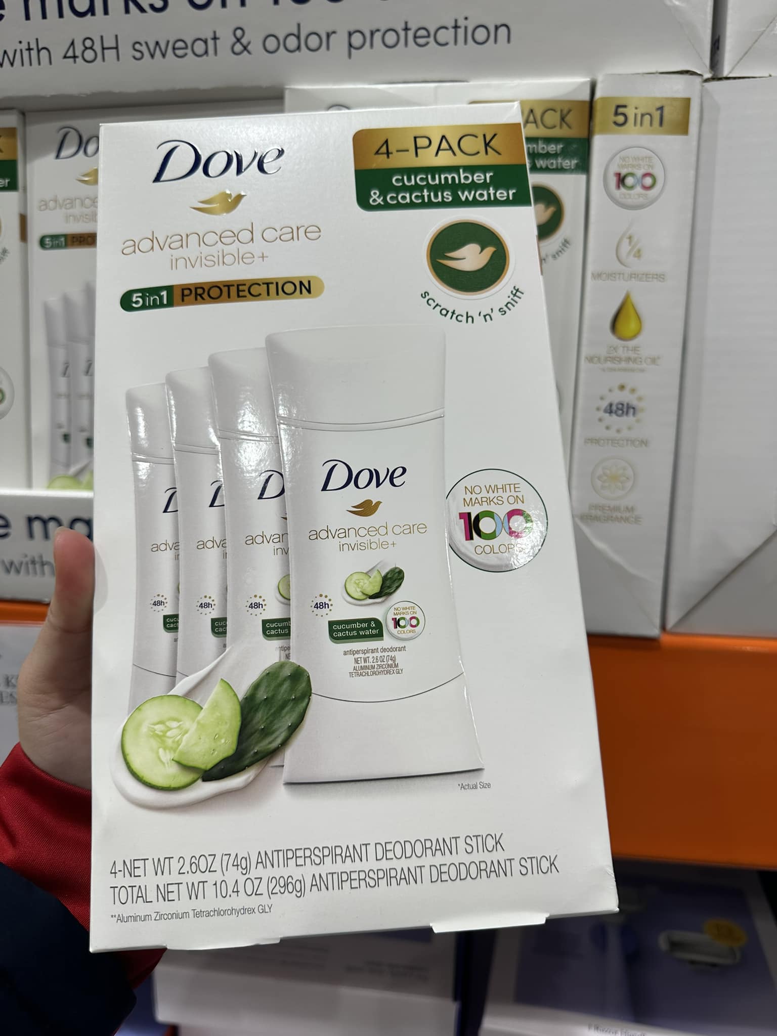 Lăn khử mùi nhà Dove mỹ cucumber-74g