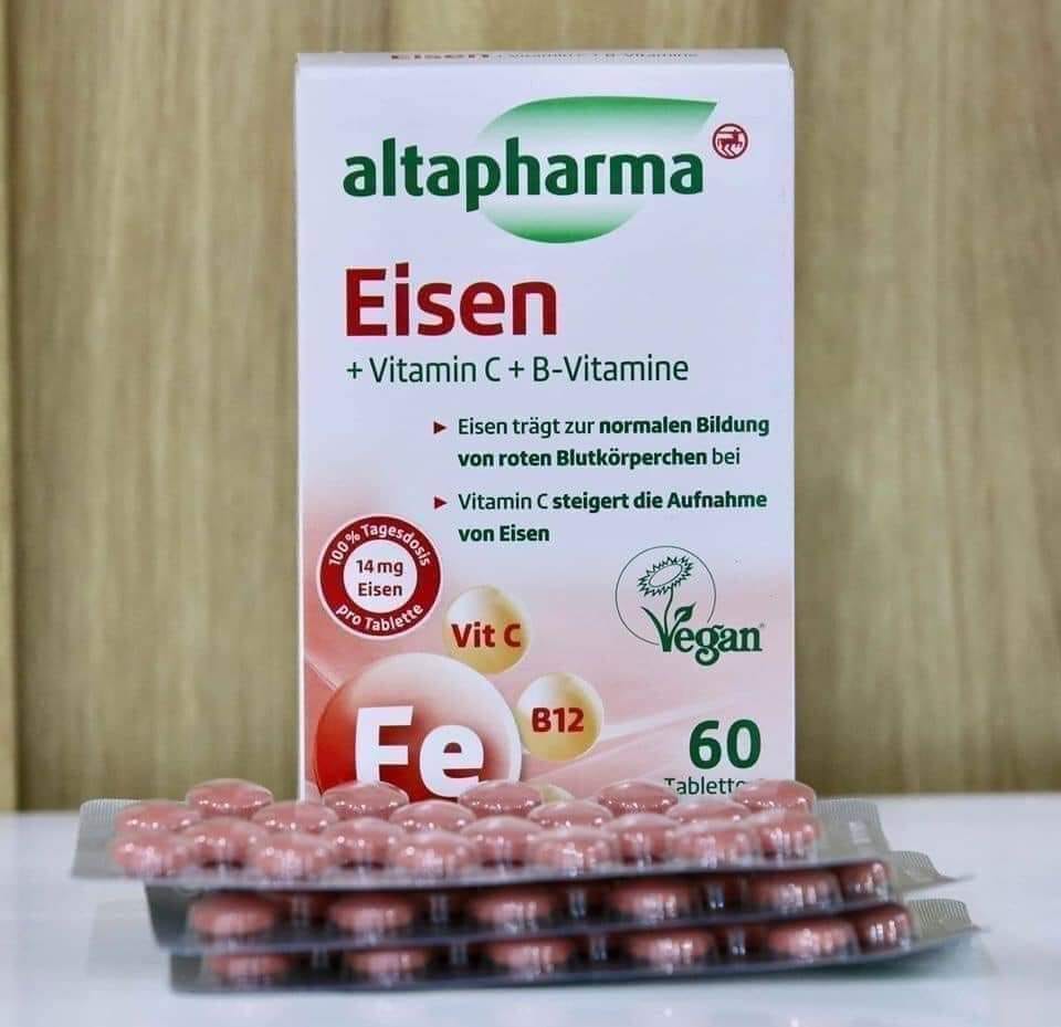 Hộp sắt altapharma eisen - tabletten chuẩn đức