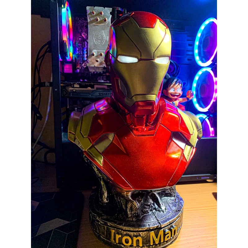 Mô hình tượng bán thân Iron Man tỷ lệ 1:2 cao 36cm