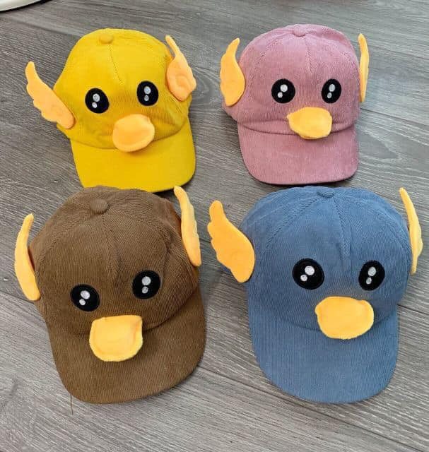 Mũ vịt có tiếng kêu cho bé 2-6tuổi, mũ vịt cho bé, ,mũ lưỡi trai cho bé
