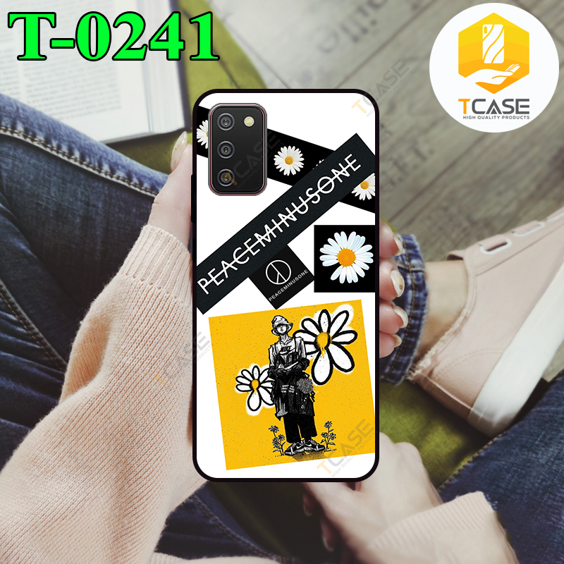 Ốp lưng Tcase dành cho Samsung Galaxy A03s in hình hoa cúc peaceminusone