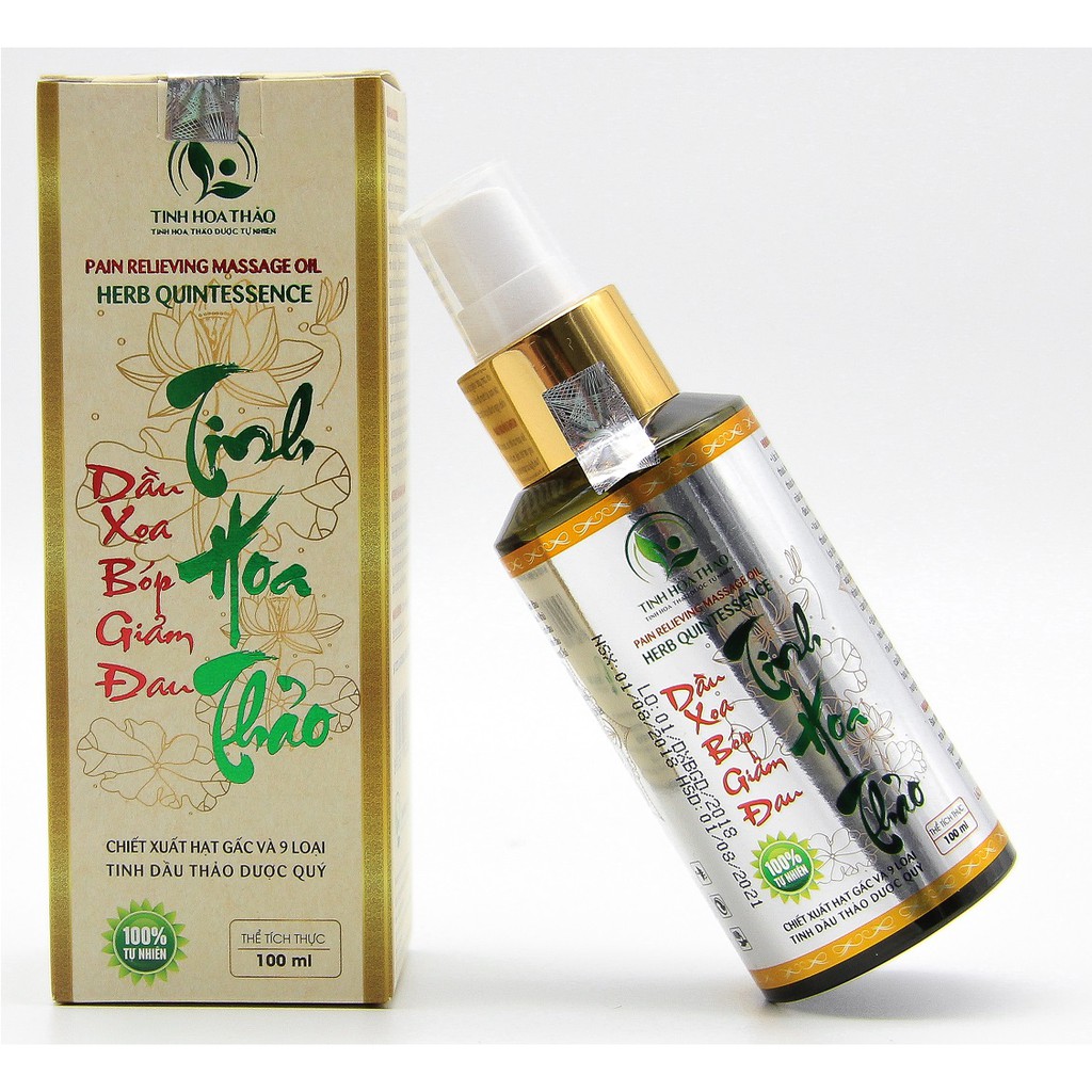 Dầu xoa bóp giảm đau Tinh Hoa Thảo 100ml