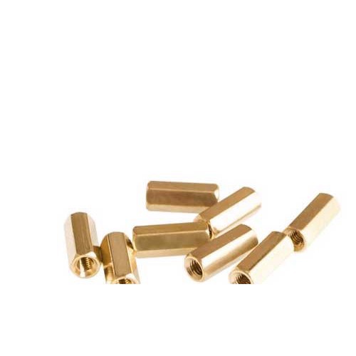 10 cái cọc đồng lỗ ren 3mm 2 đầu cái dài 14mm