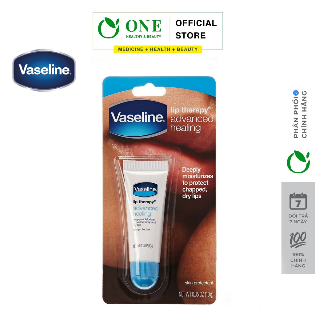 Tuýp Dưỡng Môi Vaseline Lip Therapy Advanced Healing Của Mỹ 10g