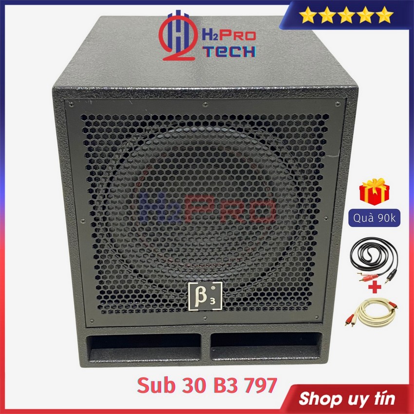 Loa Sub Điện Bass 30 B3 797 350W - Tặng Dây AV, Loa Siêu Trầm Cao Cấp Karaoke Gia Đình - H2Pro Tech