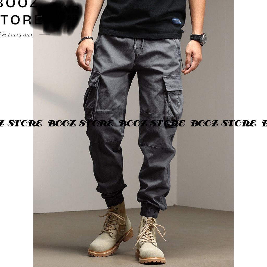Quần jogger nam nữ túi hộp - side pockets cargo jogger in black jg 2024