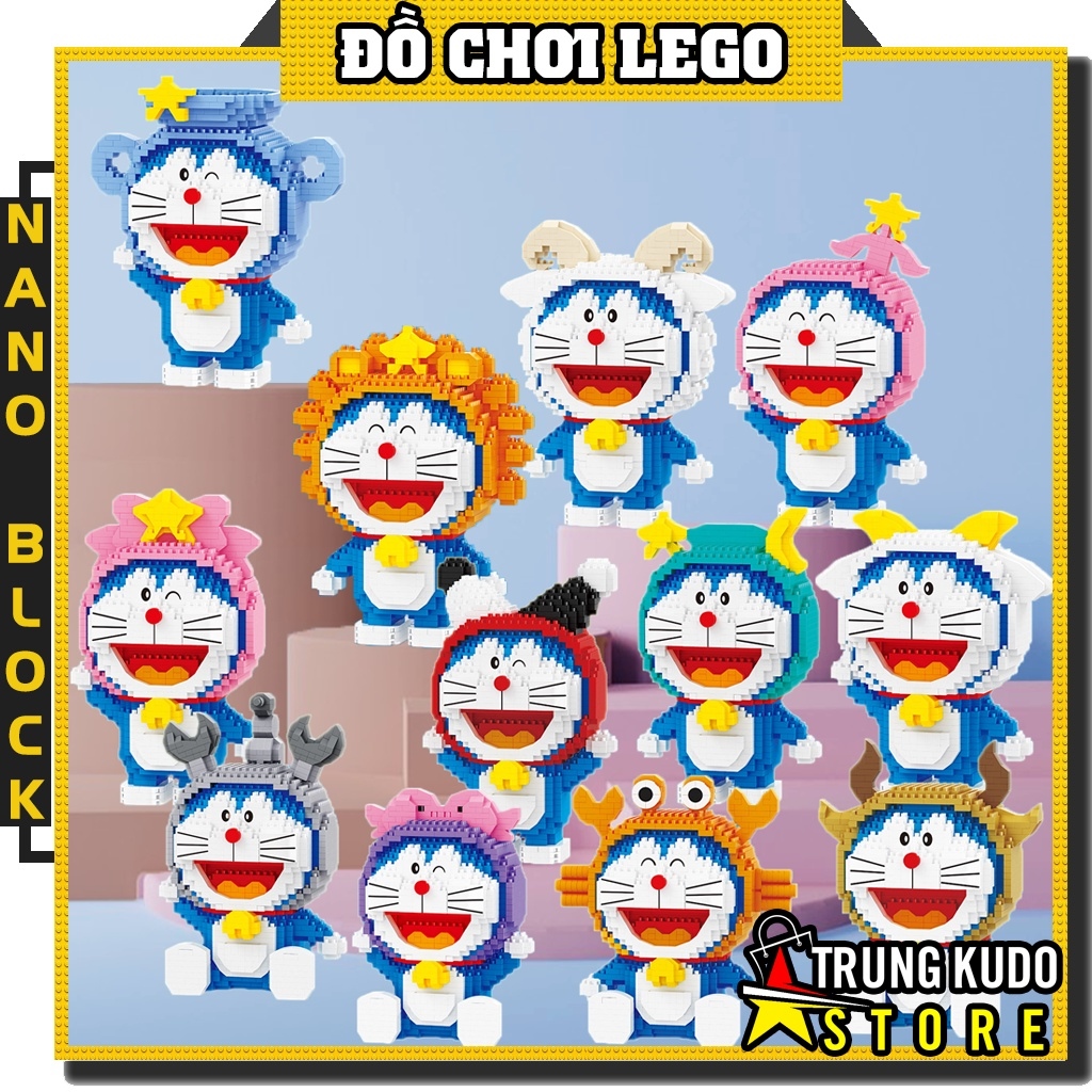 Lego Doremon 12 Cung Hoàng Đạo - Đồ Chơi Lego Cung Hoàng Đạo Hình Doraemon Thích Hợp Làm Quà Tặng