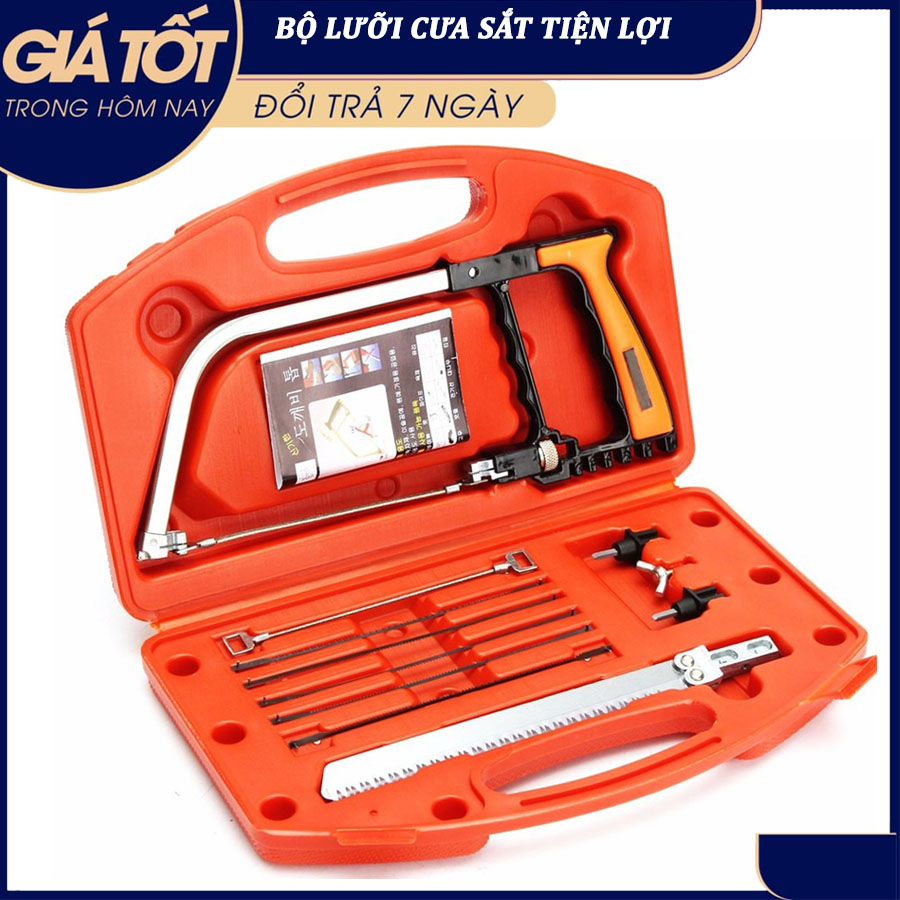 Lưỡi Cắt Sắt, Bộ Cưa Đa Năng 7 Lưỡi Tiện Dụng, Lưỡi Cưa Làm Bằng Kim Loại Bền Chắc Dễ Dàng Sử Dụng, Bộ 7 lưỡi cưa cắt sắt đa năng (Màu Cam)