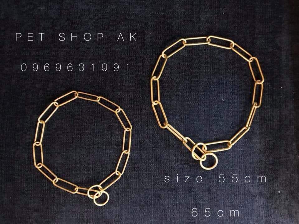 xích cổ chó bằng đồng thau , huấn luyện kỷ luật thú cưng , vòng cổ đi show rottweiler