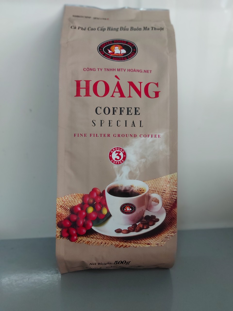 500gr Cà Phê Rang xay đặc biệt 100% nguyên chất rang mộc pha phin chọn lọc đậm vi mạnh hậu ngọt thơm Coffee sản phẩm của Hoang Net