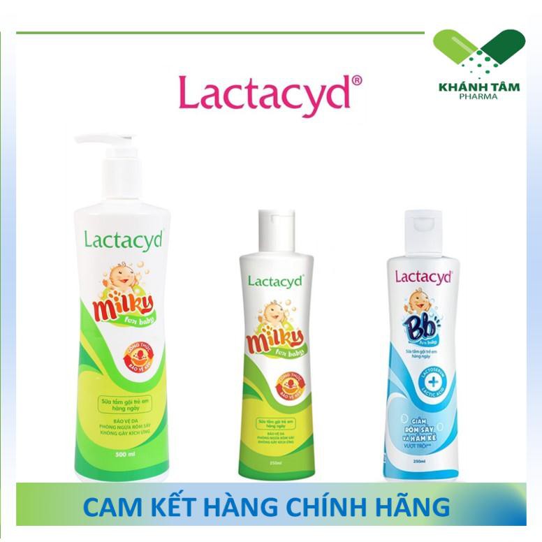 ! Sữa tắm gội trẻ em Lactacyd Milky - Lactacyd BB - Lactacyd em bé - giảm rôm sảy, hăm kẻ