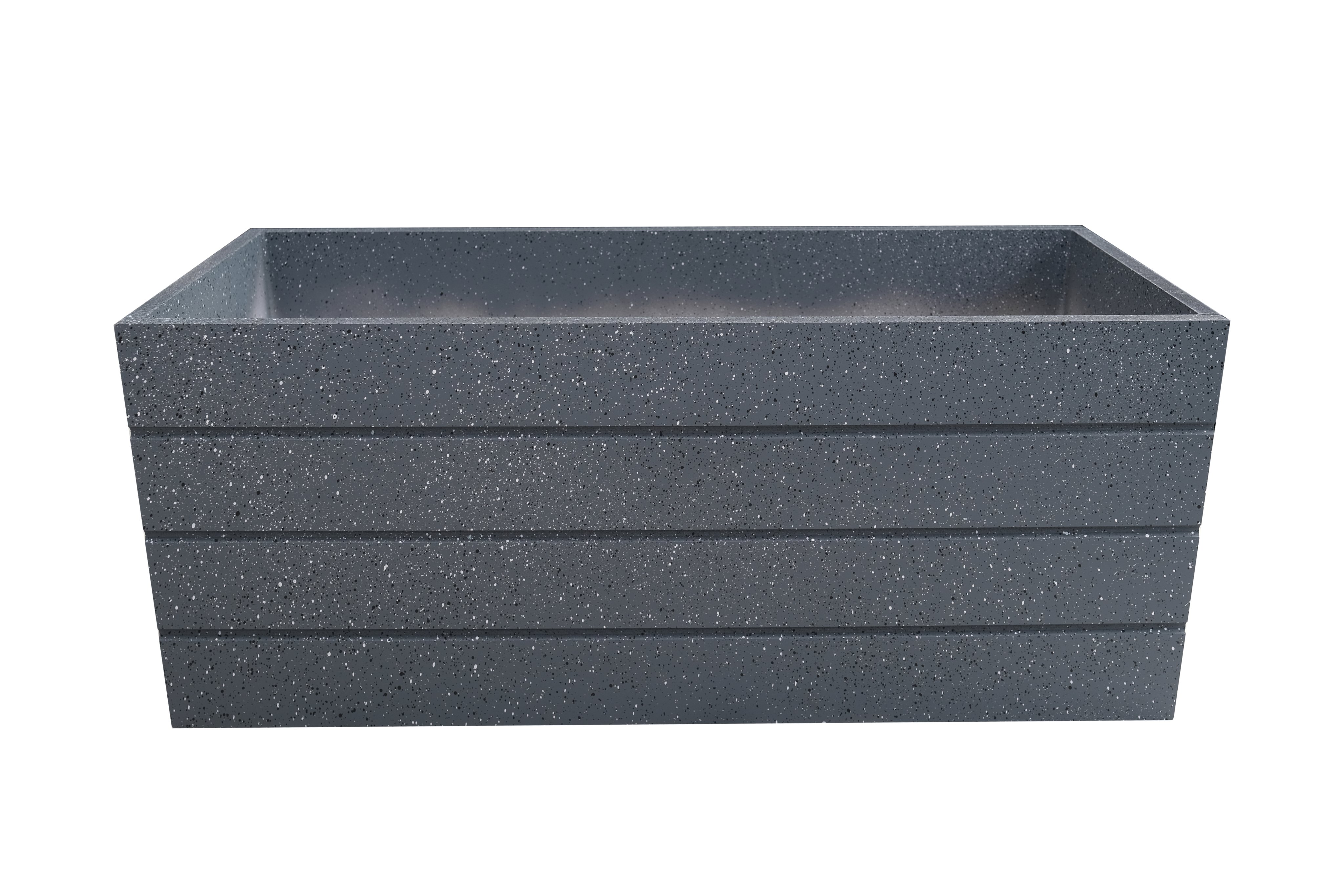 Chậu composite sọc giả đá 50x30x30 Home Việt