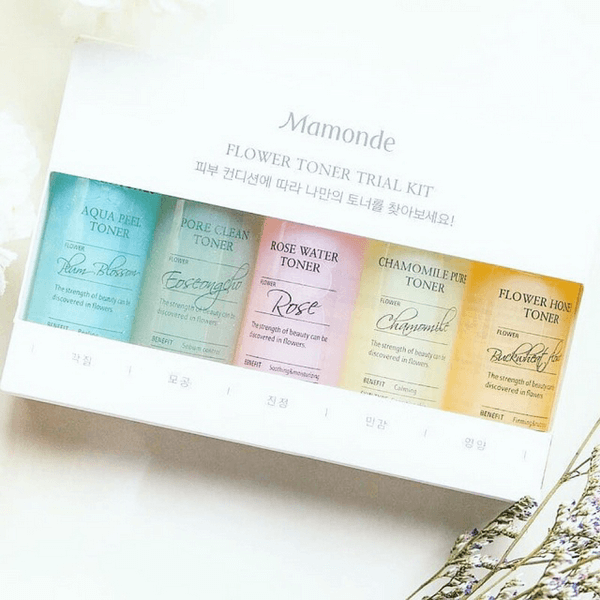 Nước hoa hồng Mamonde Flower Toner Trial Kit mini size 25ml
