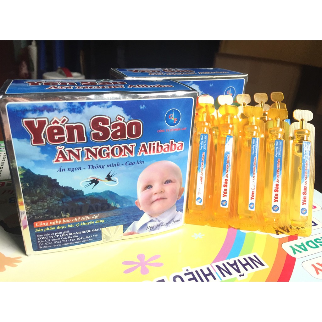 Yến sào ăn ngon alibaba- giúp trẻ hết biếng ăn, ăn ngon hơn, tăng cường đề kháng cho trẻ - Hàng chính hãng - Đánh giá 5 sao - chất lương cao