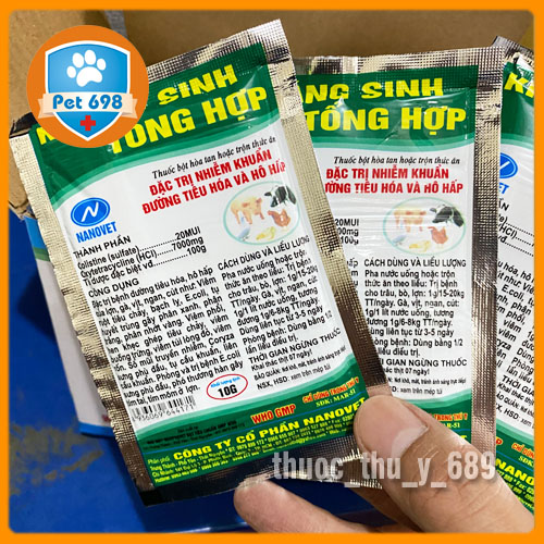 Gói 50g Khang Sinh tổng hợp  phòng bệnh tổng hợp cho chim cảnh, gà đá PET-698