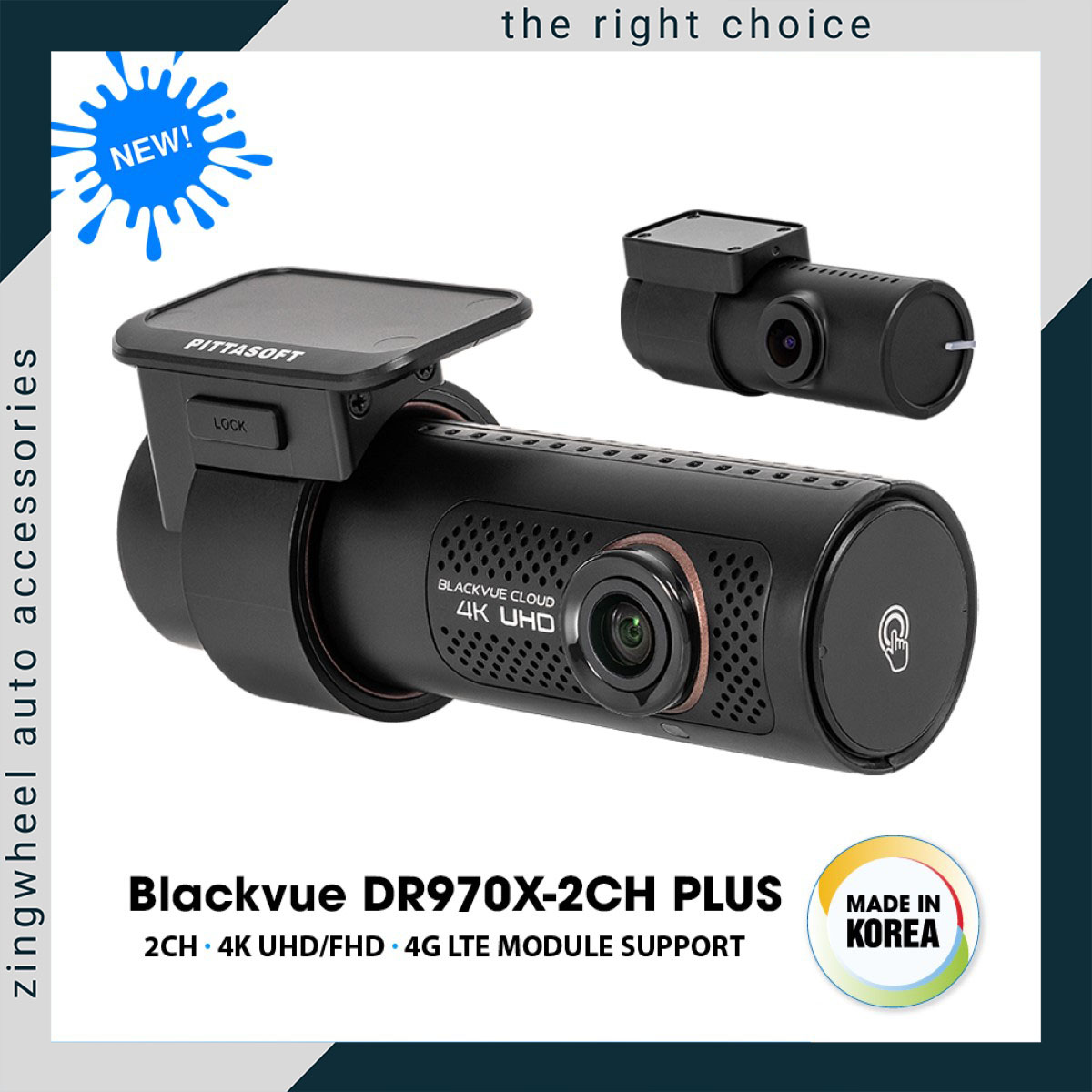 Camera hành trình Blackvue DR970X - 2CH Chính hãng tới từ Hàn Quốc Giá 12,900,000 Đồng*Miễn phí vận chuyển