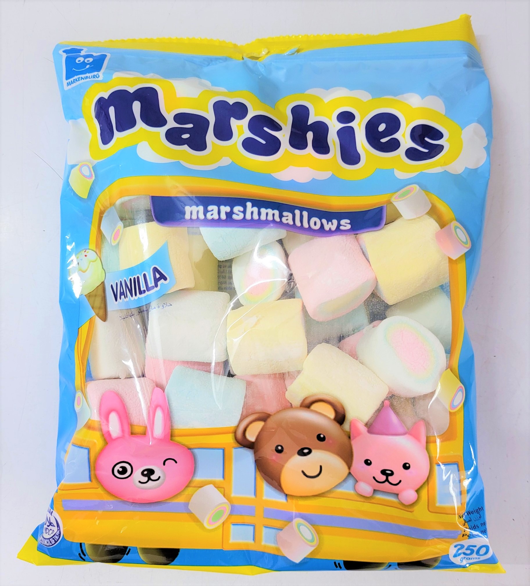 [Gói 250g - XANH] KẸO XỐP HƯƠNG VANI [Philippines] MARSHIES Vanilla Marshmallows (halal)