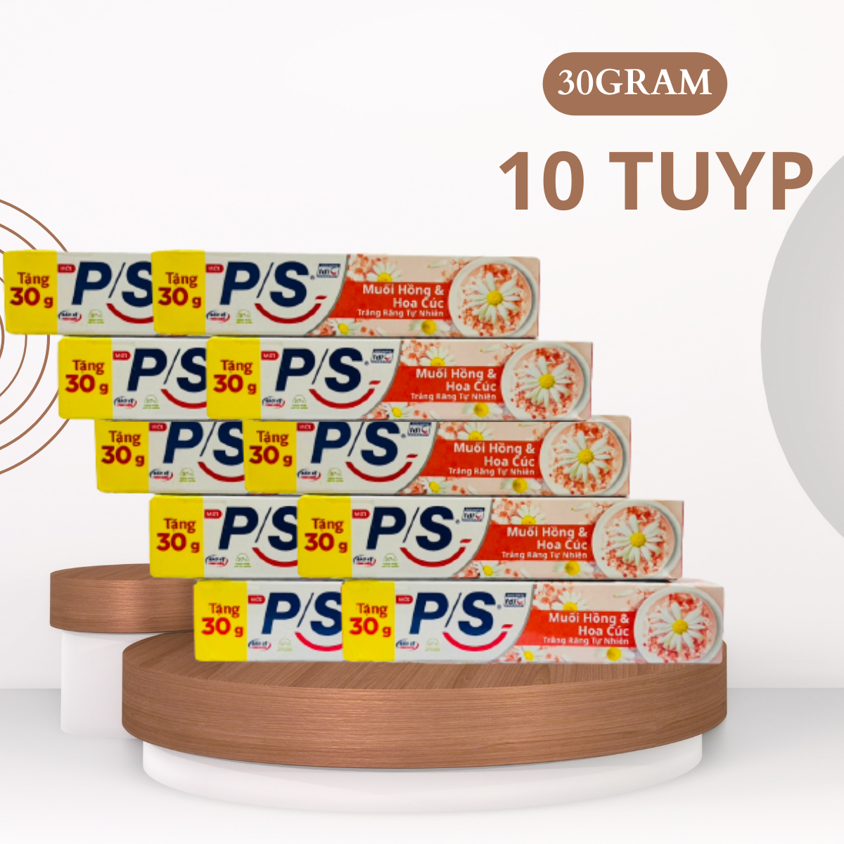 Kem đánh răng ps muối hồng và hoa cúc 30g/tuyp date xa