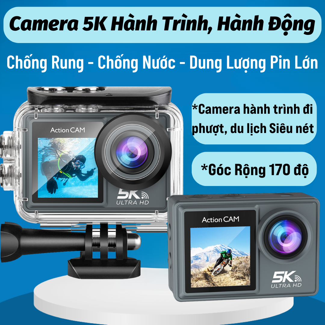 Camera hành trình xe máy camera hành trình chống nước camera hanh trinh Camera Hành Trình Chống Rung 5K Ultra HD Siêu Nét, Camera Hành Trình Đi Phượt Gắn Mũ Bảo Hiểm