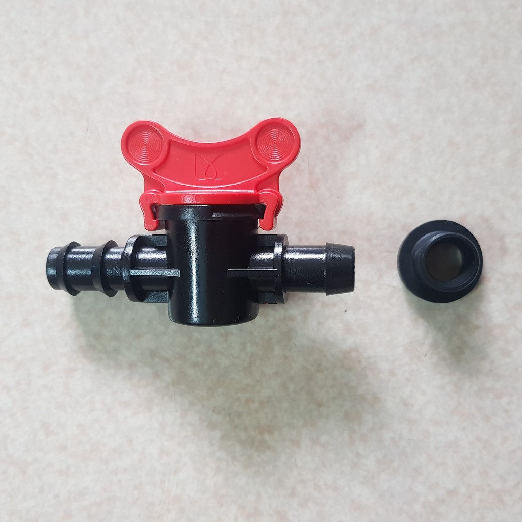Van khởi thủy ống ldpe 16-20-25mm có ron cao su