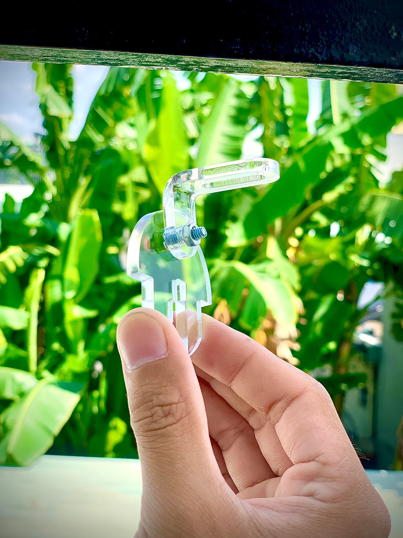 Chân quạt mica trong suốt mẫu mới siêu đẹp - chân gắn quạt thuỷ sinh