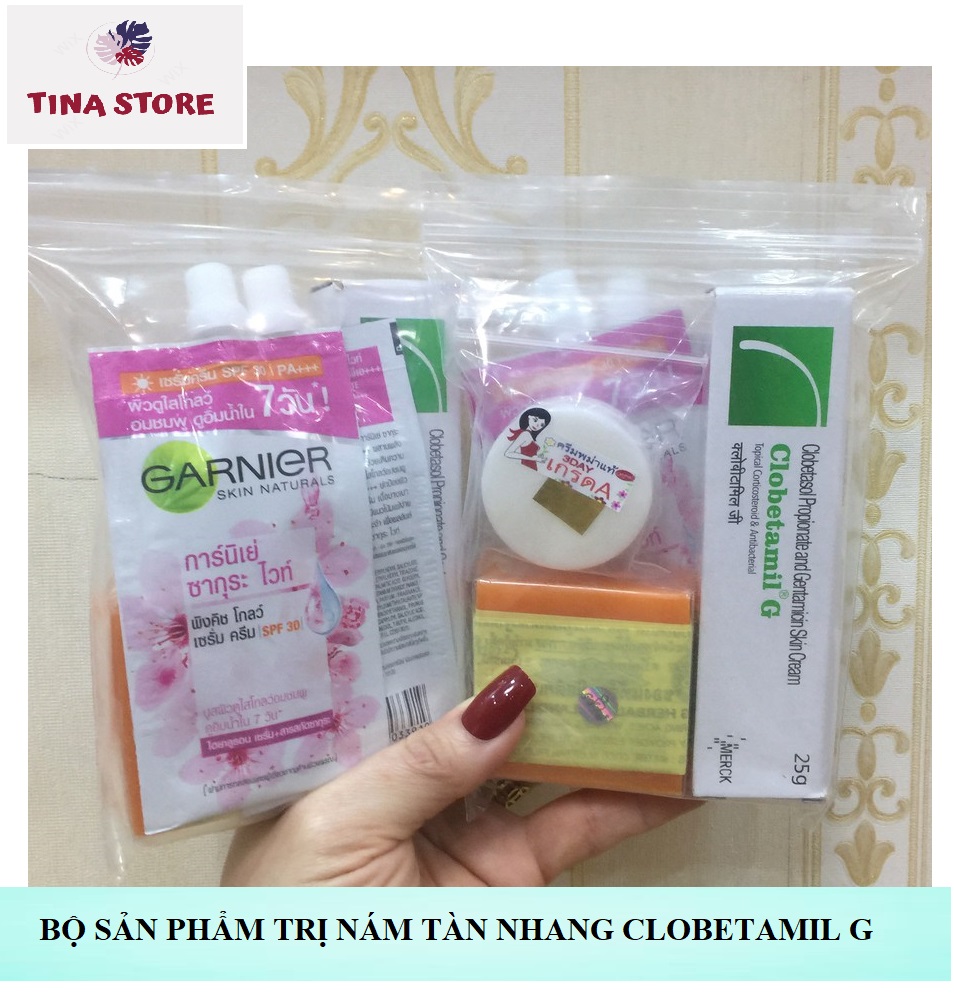 Set Kem 5IN1 Khử Nám Tàn Nhang Clobetamil G Thái Lan (Mẫu mới)