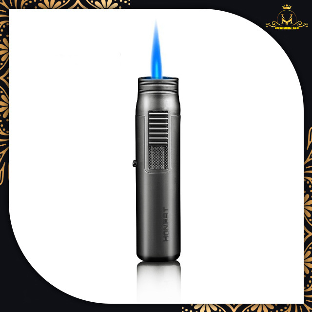Hộp quẹt bật lửa khò ga 1 tia Honest BCZ-520, thiết kế nhỏ gọn - độc lạ - đẹp -cao cấp - bật lửa khè mạnh - nhiều màu