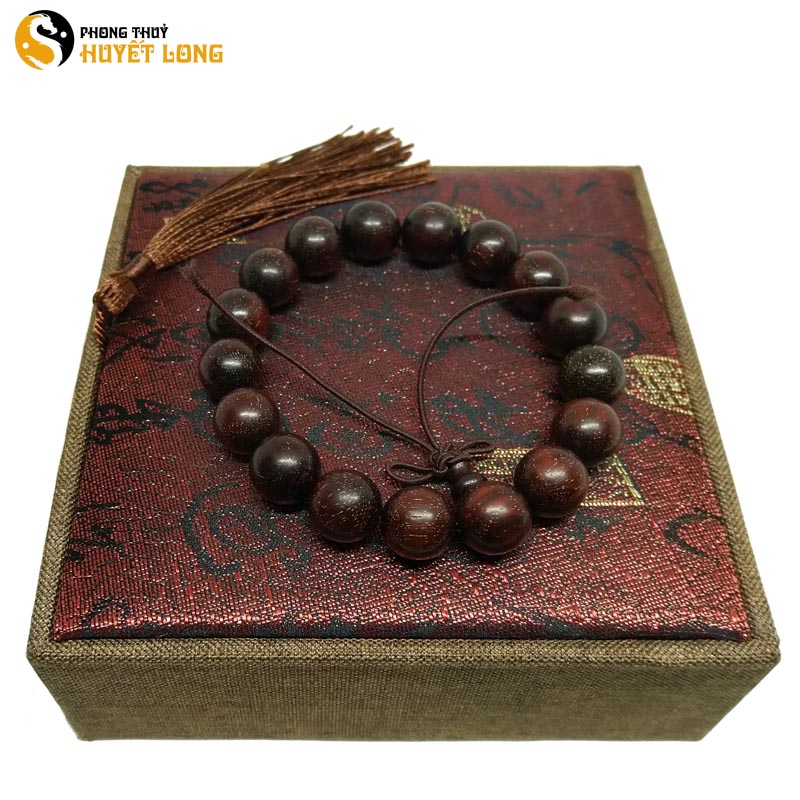 Vòng Tay Gỗ Tử Đàn Tiểu Điệp Sao Ấn Độ - Vòng Tay Gỗ Phong Thủy - Vòng Gỗ Tự Nhiên