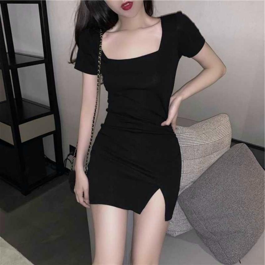 ĐẦM BODY NỮ - ĐẦM SUÔNG NỮ - ĐẦM NỮ ĐEN XẺ TÀ- ĐẦM NỮ DỰ TIỆC - ĐẦM NỮ DỰ TIỆC CƯỚI FORM DƯỚI 55KG - Thời Trang Sài Gòn Gía Rẻ