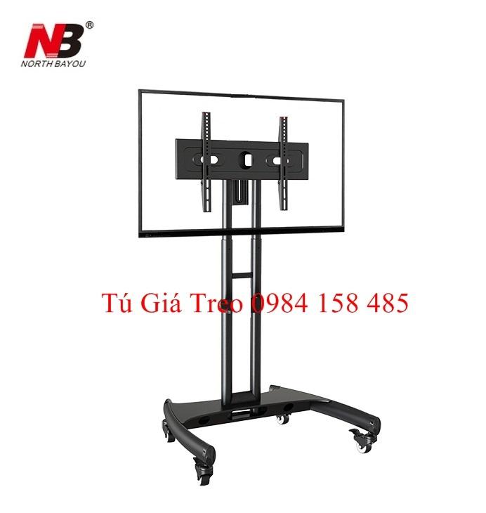 [Voucher 7% cap 500k cho đơn tối thiểu 150k]Giá treo tivi di động nhập khẩu không khay AV cho tivi 32-65", sơn tĩnh điện màu đen, Đ12