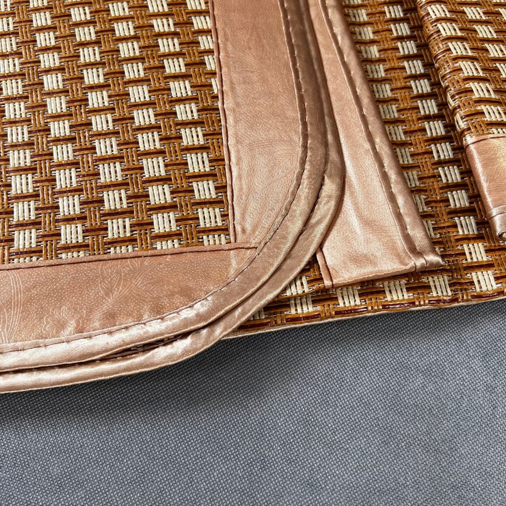 Chiếu mây điều hoà lót lụa hàng cao cấp viền lụa mẫu mới 2024