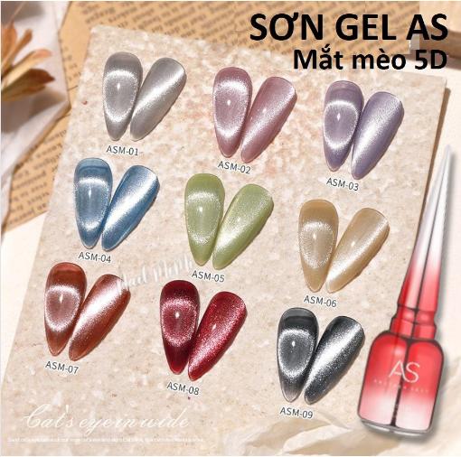 Sơn gel as mắt mèo kim cương mã asm 15ml chính hãng